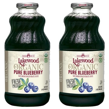 Lakewood 有機純藍莓果汁  946ml  2瓶