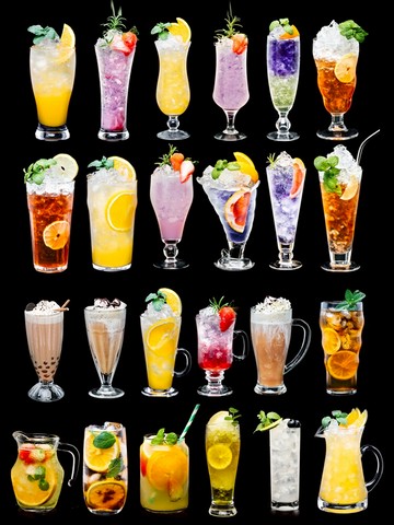 玻璃杯子果汁杯冷飲杯奶茶杯網紅家用創意大飲料杯沙冰奶昔飲品杯