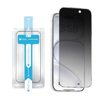 MOZTECH 防窺晶霧貼 28度防窺 超透霧面 9H 電競保護貼 秒貼款 玻璃貼 適用 iPhone 18 Pro