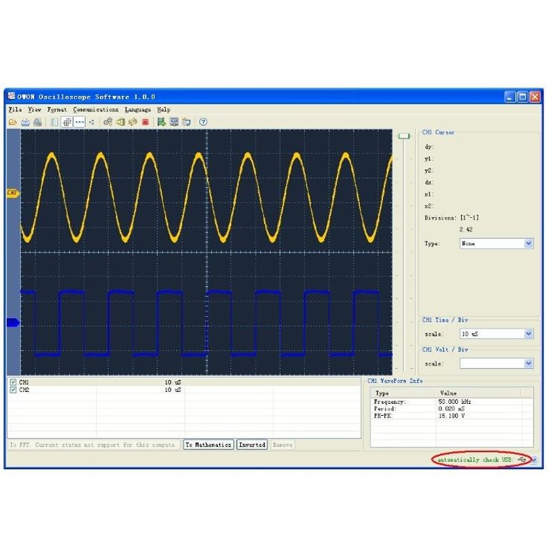 デジタルオシロスコープ 20MHz 100MHsサンプリングモデル フルセット