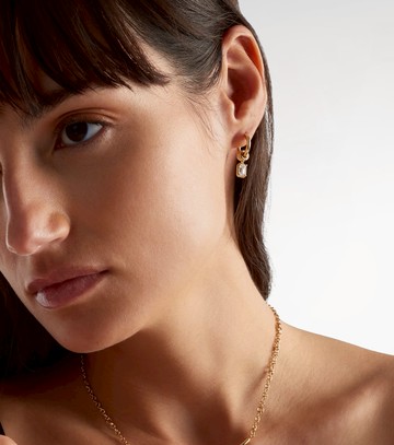 Spinelli Kilcollin Zahra 18kt gold hoop earrings with diamonds