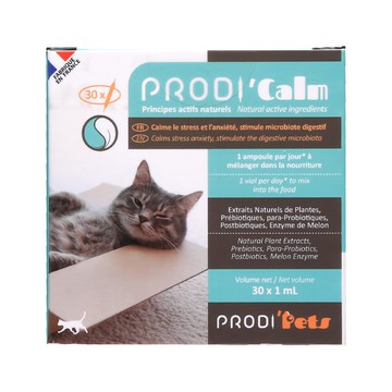 PRODI' Pets 普洛迪 情緒穩定益生菌 貓用 藍色  30支  壓力緩解/安撫情緒/注意力集中  1盒