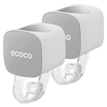 ecoco 意可可 擠牙膏神器 9.1 x 5.5 x 5.5cm  灰色  2個