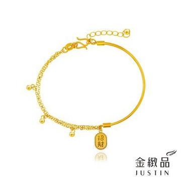 金緻品 黃金半手環 財伴美好 1.05錢 5G工藝