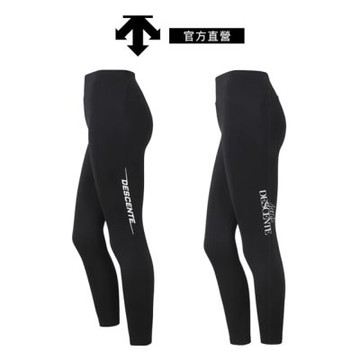 【DESCENTE】迪桑特 女士 涼感九分運動緊身褲 瑜珈褲 (黑色2款可選)