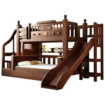 免運 實木上下床上下鋪雙層床小戶型加厚兩層子母床高低床兒童床 雙層床 上下床 床 兩層高低床 子母床