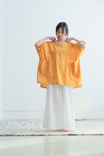 OMAKE 寬版大口袋上衣 / Dabu 蛋黃