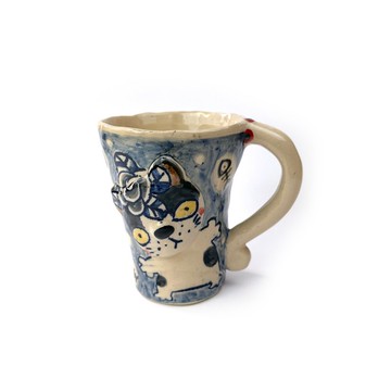 Nice Little Clay 手工鈴鐺杯 可愛貓 0101-161