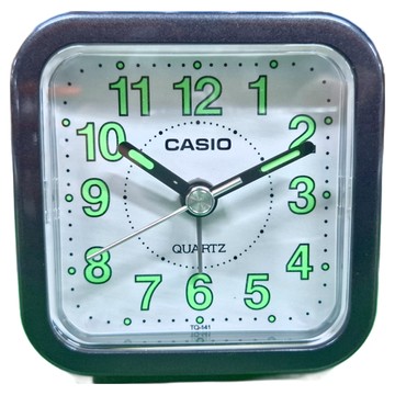 CASIO 卡西歐 鬧鐘  黑色 + 白色 + 綠色