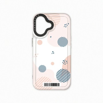 iPhone 16  殼 TRON IPhone 16 和風圓點棉球系列  載具 太空殼 透黑款 手機殼