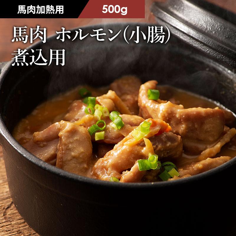 馬肉 ホルモン(小腸) 煮込用 500g 10人前 肉 馬肉 加熱用 もつ鍋