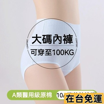 🔥台灣發出🔥 100KG大尺碼內褲 純棉抗菌襠內褲 高腰收腹內褲 彈力內褲 無痕內褲 提臀收腹內褲 舒適貼身內褲 女