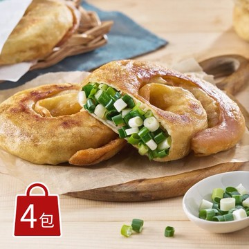 【星寶蔥達人】超人氣三星蔥派4包組(蔥派/蔥油餅/紅豆煎餅)