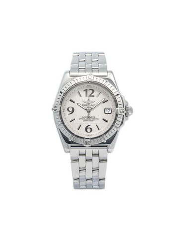 Breitling - pre-owned Chronometre 34mm - women - stainless steel/Sapphire Crystal - One Size - White