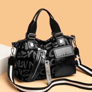 托特女包2023新款潮流印花手提包大包歐美休閑單肩包大容量斜挎包