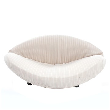 CrazyPAWS 瘋狂爪子 K.1寵物傢俱 Embrace 抱抱 棉麻款 條紋米白  白色  1個