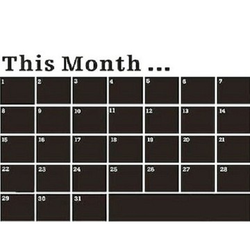 月份計劃表貼 壁貼 壁畫 牆貼 辦公室 會議 業務 月曆 80*60cm 沂軒精品 e0003