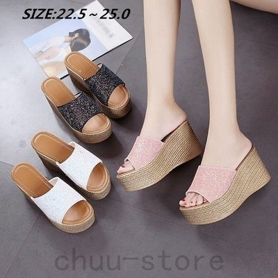サンダル ミュール 厚底サンダル レディース ビーチサンダ ウェッジソール 通販 Lineポイント最大get Lineショッピング
