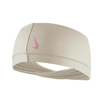 【NIKE耐吉】W YOGA WIDE TWIST 瑜珈專用奶油白色寬版頭帶(N1004287115OS) 吸汗彈性頭巾 運動止汗帶 髮帶 曖昧禮物 告白禮物 女友禮物