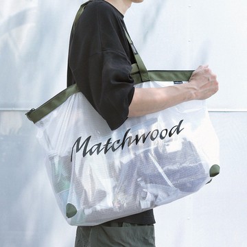 Mesh Tote Bag 大容量防水托特包 肩背包 游泳袋 購物袋 海灘包