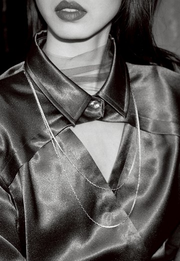 Two Chains 系列 蛇雙條項鏈 銀鈀金