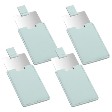 e078皮革隨身鏡 18g  天青藍  4個