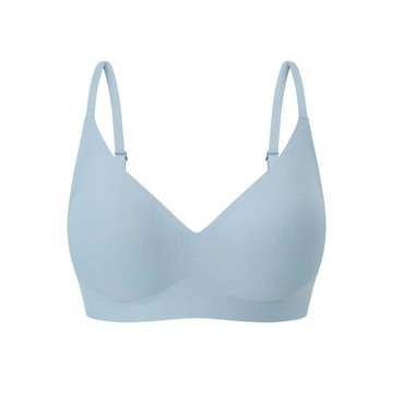 韓國 Verish Cool-Fit 集中高級豐胸無鋼圈內衣 PLUS 灰藍色GRAY BLUE