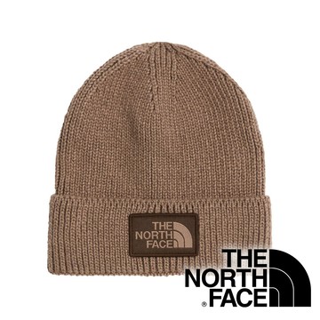 【THE NORTH FACE 美國】TNF LOGO BOX LOGO反摺保暖帽『2H9煙燻棕』NF0A8CHE 戶外 露營 登山 健行 休閒 時尚 反摺 保暖帽