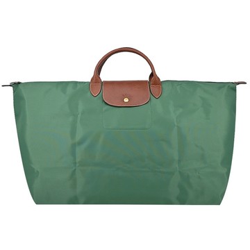 LONGCHAMP LE PLIAGE系列摺疊旅行袋(中/鼠尾草綠)1625-089-P84