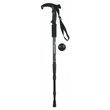 Funtaitai 鋁合金T型柄拐杖登山杖 319g 黑色  1支