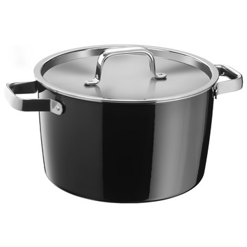 WMF Fusiontec Aromatic 高身湯鍋 6.2L  黑色  24cm  1個