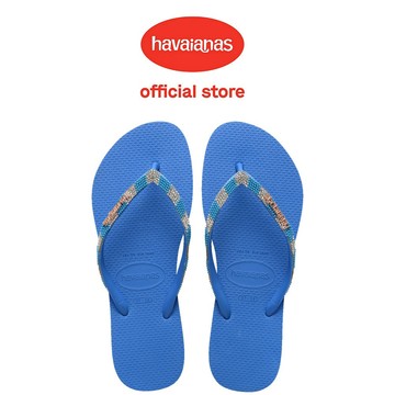 Havaianas 哈瓦仕 拖鞋 夾腳拖 閃亮 小鑽 皇家藍 Slim Glow 4150168-3504W