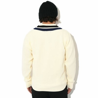 FRED PERRY フレッドペリー ベスト メンズ L 白 リブ編み Vネック FRED PERRY フレッドペリー チルデン ベスト K4527 ストライプド