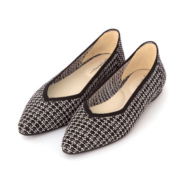 D+AF 【3D零感雲織鞋】小V口尖頭通勤包鞋