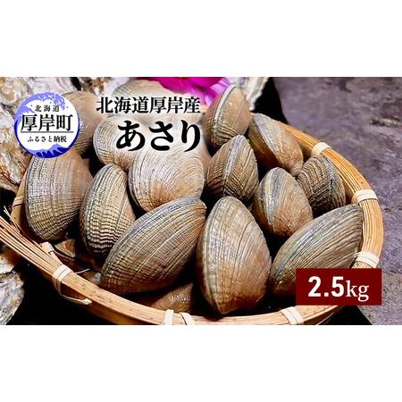 ふるさと納税 北海道 厚岸産 あさり 2.5kg 北海道厚岸町