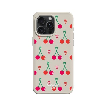 iPhone 15 Pro Max SolidX 貝殼灰 - Knock Knock A2Z - 櫻桃波波