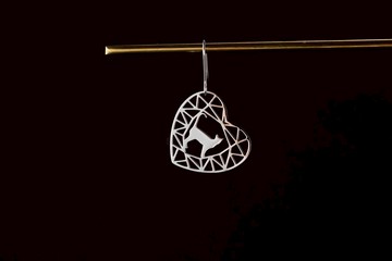 貓咪一號(單邊/一對)耳環-可改夾式-寶石與動物系列