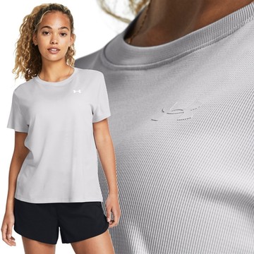 【UNDER ARMOUR】UA 女 Tech Textured 短袖T-Shirt_1383641-014