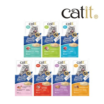 贈品丨Catit嘿卡堤 鮮溜肉泥15g(4條/包) 貓零食 寵物零食 貓肉泥