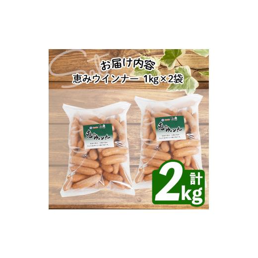 ふるさと納税 鹿児島県 志布志市 パリッとジューシー！恵みウインナー 計2kg(1kg×2袋) a0-151