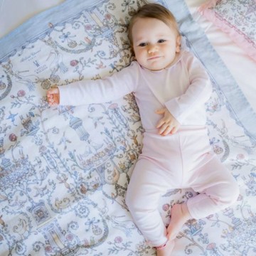 法國Atelier Choux Paris朱伊紋包巾-藍