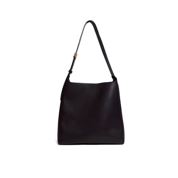 KOKKO質感真皮大容量母子單肩包黑色