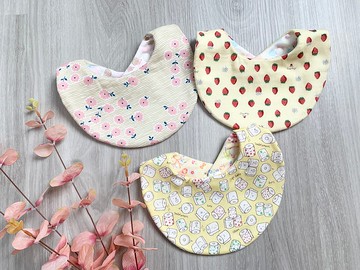 麗莎的活力早晨 圍兜兜 口水巾 三入彌月組