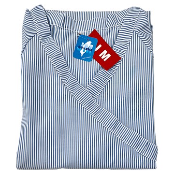JUSTMED 和服 上衣 棉布 尼龍布  L  條紋 藍色