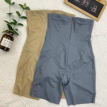 夏季高腰薄款無痕收腹提臀束腰褲女塑型束腿拉鏈排口平角安全褲