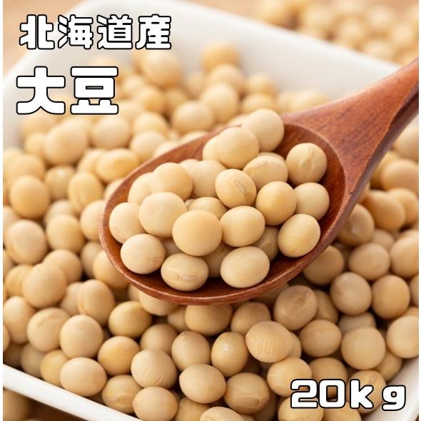 大豆 20kg 豆力 契約栽培 北海道産 だいず 国産 乾燥豆 国内産 豆類 乾燥大豆 和風食材 生豆 業務用