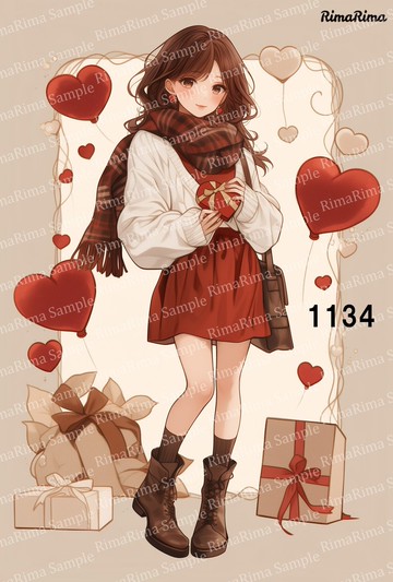 1134 原創貼紙 原創人物貼紙 貼紙 標籤 ri-ma-ri-ma RimaRima