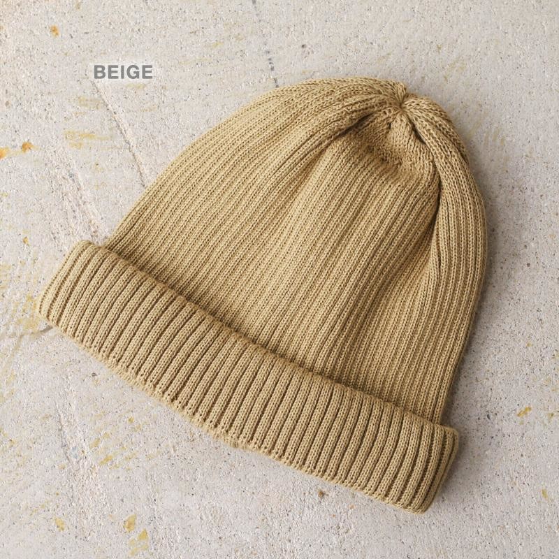 ROTOTO ロトト R5021 COTTON ROLL UP BEANIE コットンロール