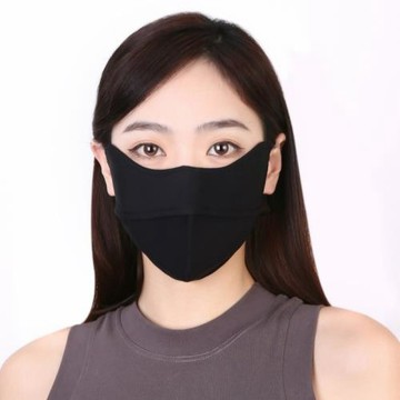 2024夏季新款冰絲透氣防曬口罩女防紫外線遮陽護眼角錦綸防曬面罩