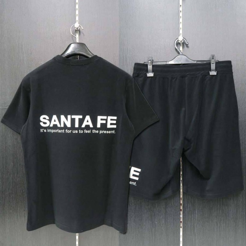 サンタフェ パイル半袖Tシャツ上下セット 48/50/52サイズ 黒 81152-019 ...